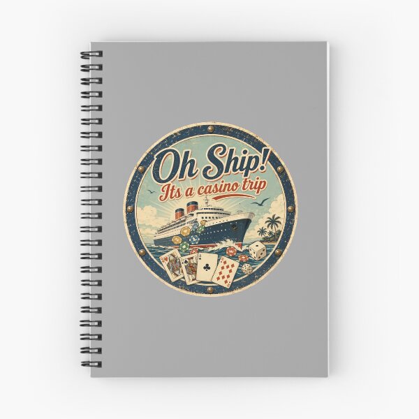 Item preview, Oh Ship It’s a Casino Trip Retro Cruise Ship Design designed and sold by HungarianSailor.