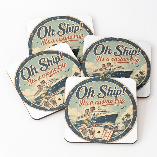 Item preview, Oh Ship It’s a Casino Trip Retro Cruise Ship Design designed and sold by HungarianSailor.