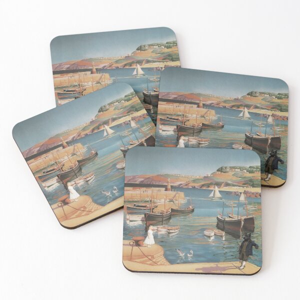 Item preview, St Ives Harbour Terrier Travel Poster designed and sold by CJChronicles.