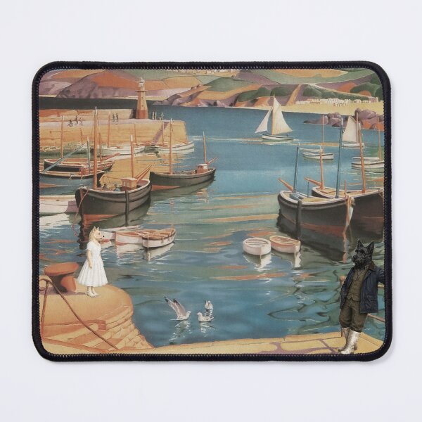 Item preview, St Ives Harbour Terrier Travel Poster designed and sold by CJChronicles.