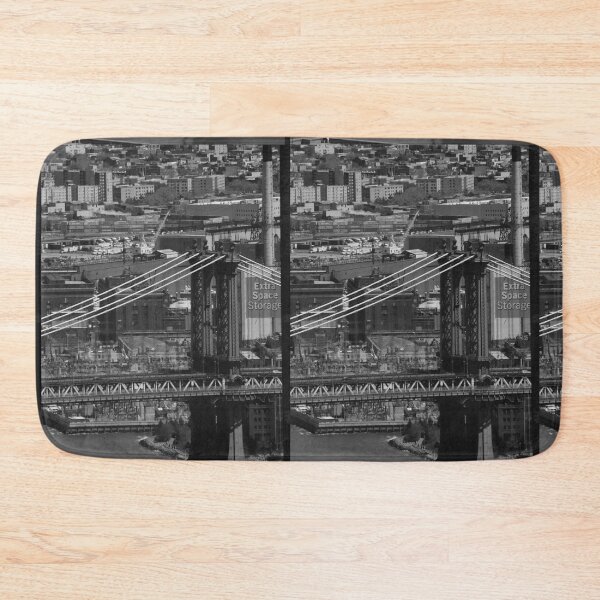 Item preview, Manhattan Bridge in black and white designed and sold by JaysUrbanLense.