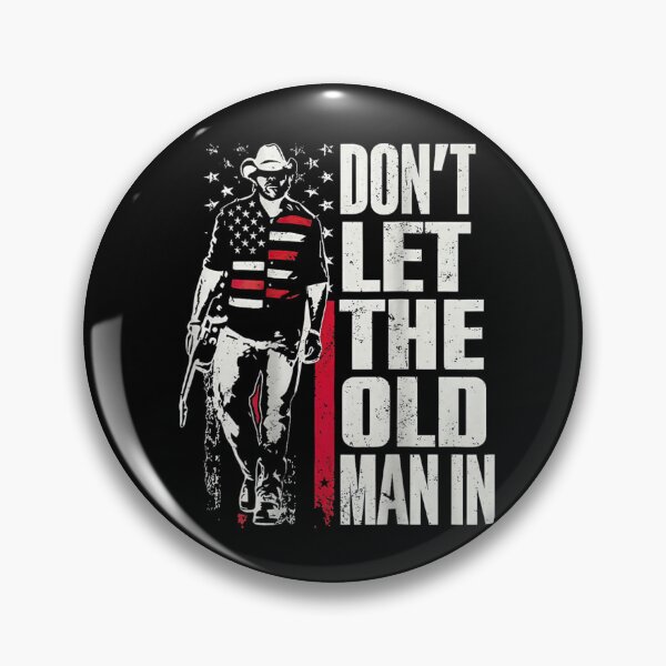 Item preview, Don’t Let The Old Man In Cowboy Patriotic Vintage American Flag Design designed and sold by Creative Spark.