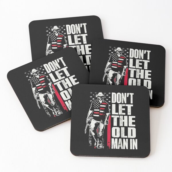 Item preview, Don’t Let The Old Man In Cowboy Patriotic Vintage American Flag Design designed and sold by Creative Spark.