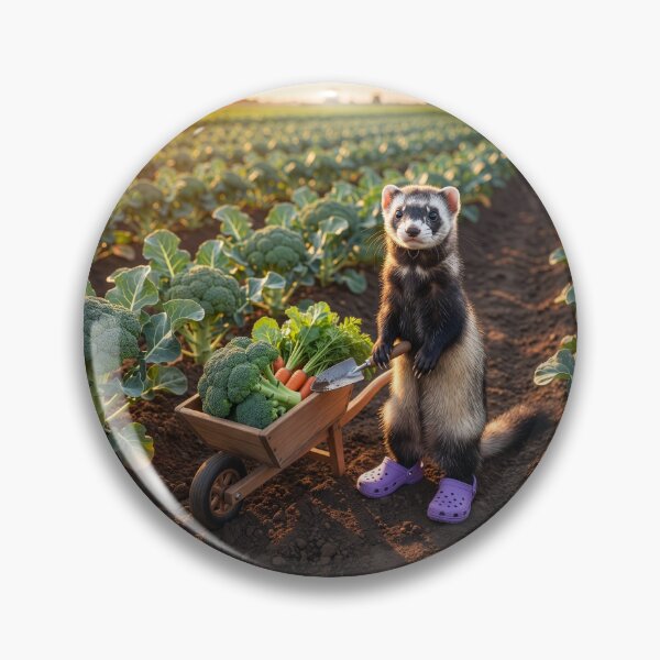Item preview, Ferret Gardener Works in the Broccoli Fields designed and sold by Tridentulus.