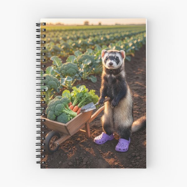 Item preview, Ferret Gardener Works in the Broccoli Fields designed and sold by Tridentulus.