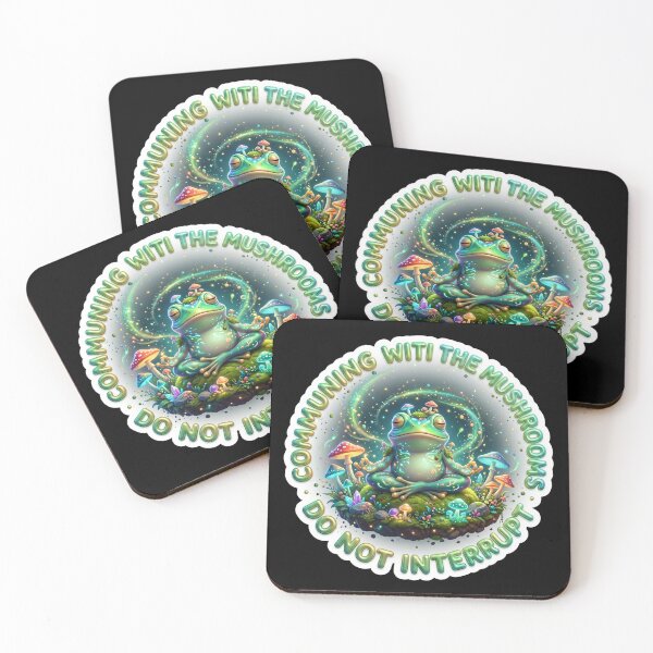Item preview, Communing With Mushrooms Do Not Interrupt Frog designed and sold by pradeepvisuals.