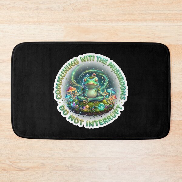 Item preview, Communing With Mushrooms Do Not Interrupt Frog designed and sold by pradeepvisuals.