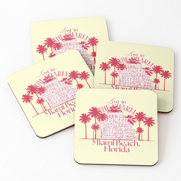 Item preview, Lost in the Charm Miami Beach Florida Vintage Retro Travel designed and sold by SilverSeaBKK.