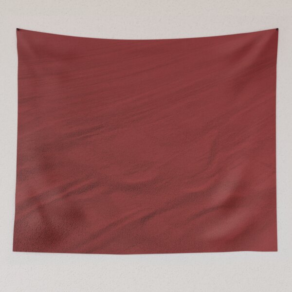 Item preview, Minimalist Crimson Red Sand Dunes | Rich Textured Desert Landscape Digital Art designed and sold by Midnight Veil Designs.