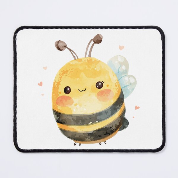 Item preview, Plump bee with little hearts designed and sold by MlleLAbeille.