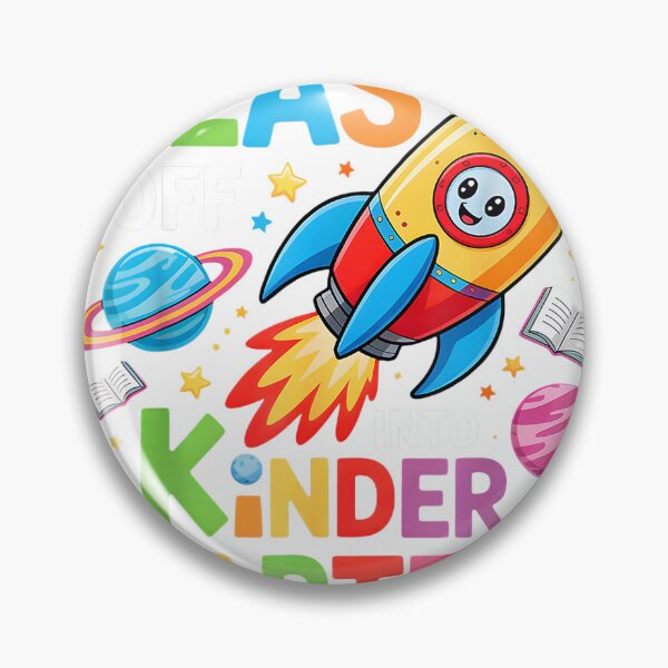 Item preview, Blast Off Into Kindergarten First Day Of Kinder Rocket T-Shirt designed and sold by gidget-gadget.