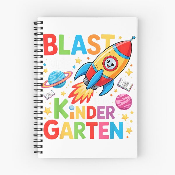 Item preview, Blast Off Into Kindergarten First Day Of Kinder Rocket T-Shirt designed and sold by gidget-gadget.