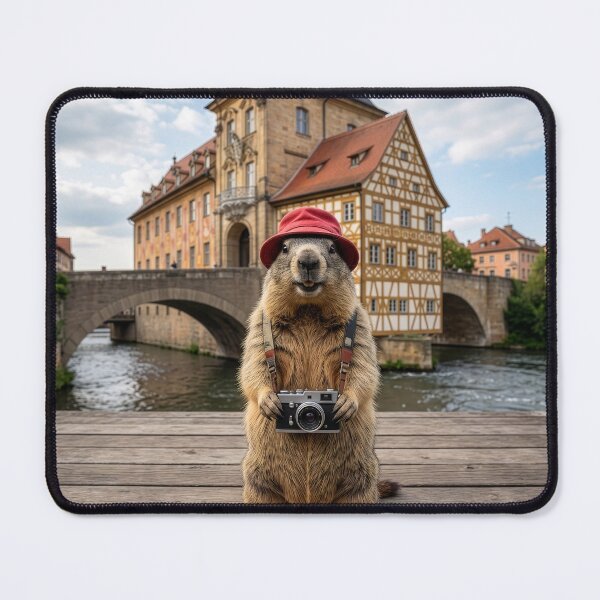 Item preview, Groundhog Tourist Visits Bamberg, Germany designed and sold by Tridentulus.