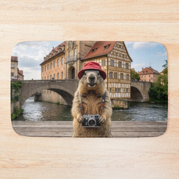 Item preview, Groundhog Tourist Visits Bamberg, Germany designed and sold by Tridentulus.