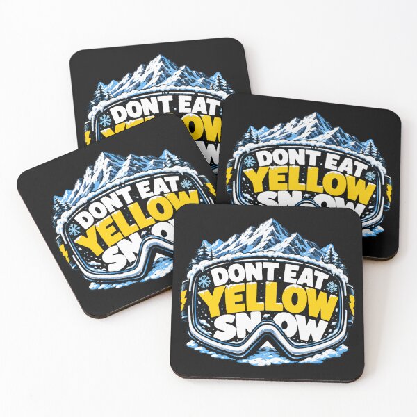 Item preview, Don’t Eat Yellow Snow Ski Goggles Sticker designed and sold by Snow N Surf Rider Society.