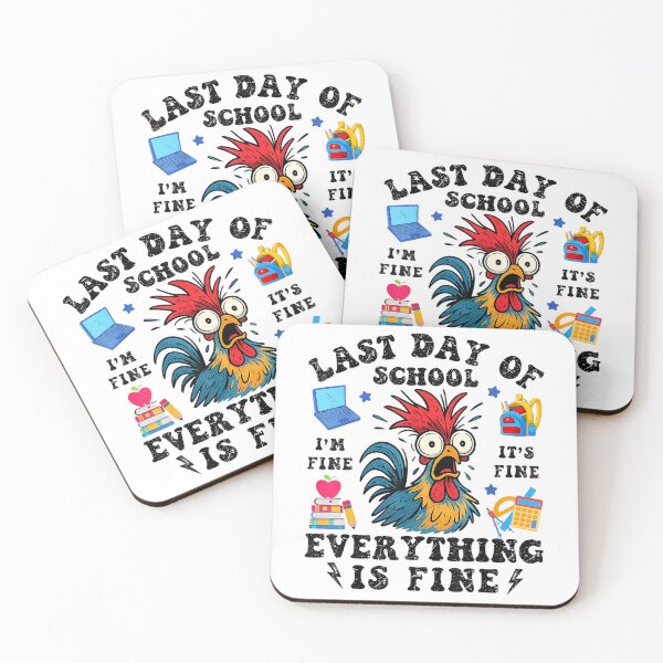 Item preview, Funny Last Day Of School 2025 I Survived Funny Chicken Kids T-Shirt designed and sold by gidget-gadget.