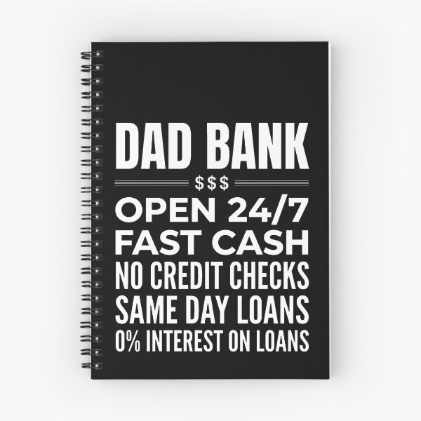 Item preview, Dad Bank $$$ Open 24/7 Fast Cash No Credit Checks Same Day Loans 0% Interest On Loans Funny Dad Father Gift designed and sold by SofenArt.