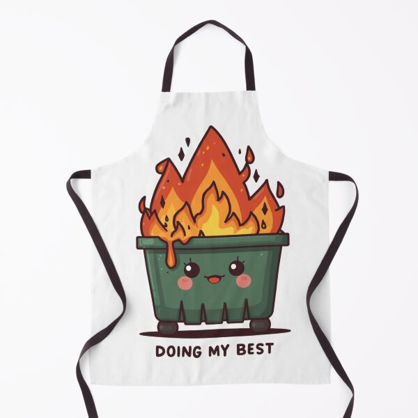 Item preview, Doing My Best Funny Dumpster Fire Sticker | Cute Kawaii Chaos Humor | Sarcastic Mental Health Gift designed and sold by magiquecreations.