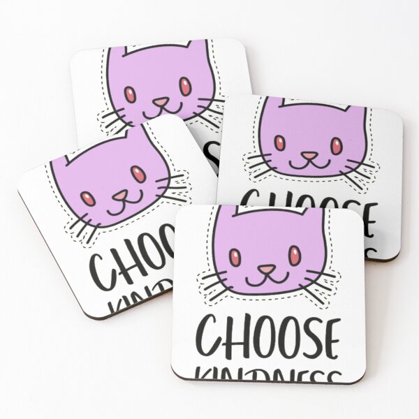 Item preview, Cute Pastel Cat Choose Kindness Sticker Design designed and sold by GenZFashion000.