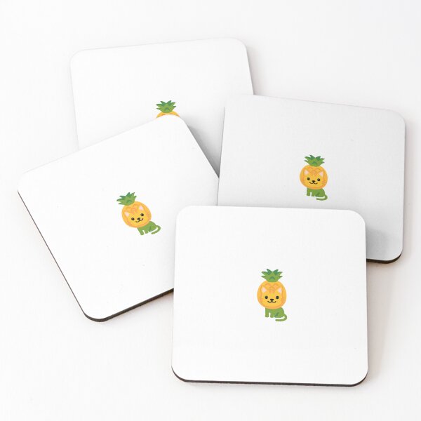 Item preview, Pineapple Cat Emoji designed and sold by Yeebus's Variety Store.