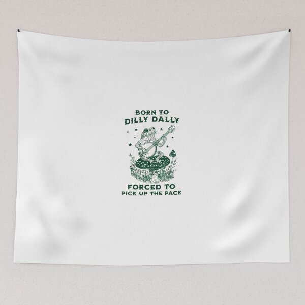 Item preview, Born to Dilly Dally Forced To Pick Up The Pace ~ Banjo Playing Frog designed and sold by Phillipsalexan.