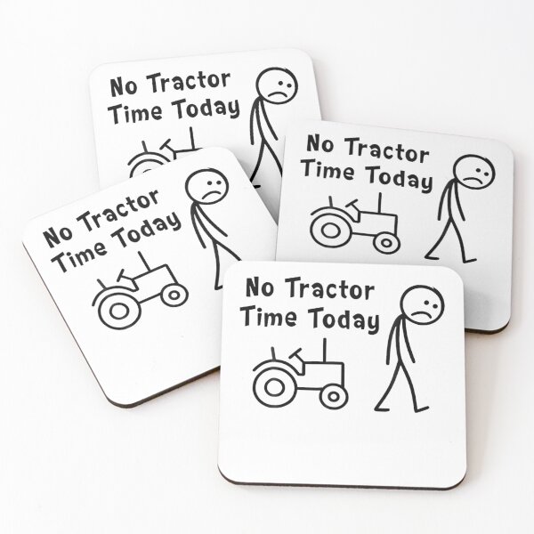 Item preview, No Tractor Time Today Funny Farmer Design (Black Version) designed and sold by Creative Spark.