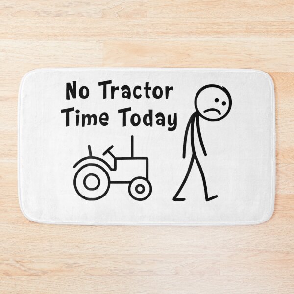 Item preview, No Tractor Time Today Funny Farmer Design (Black Version) designed and sold by Creative Spark.