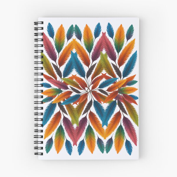 Item preview, Colorful Feather Mandala Pattern – Boho Botanical Aesthetic designed and sold by M22--.