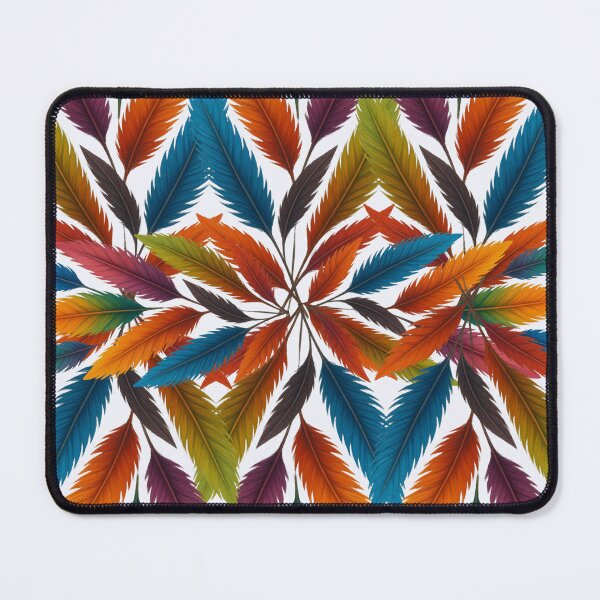 Item preview, Colorful Feather Mandala Pattern – Boho Botanical Aesthetic designed and sold by M22--.