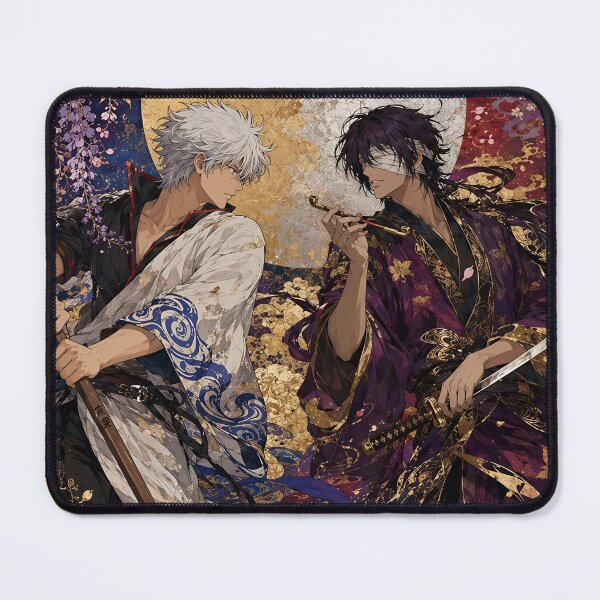 Item preview, Gintoki Sakata & Takasugi Shinsuke Samurai Moon Art | Gintama Anime Japanese Aesthetic designed and sold by Dyan4.