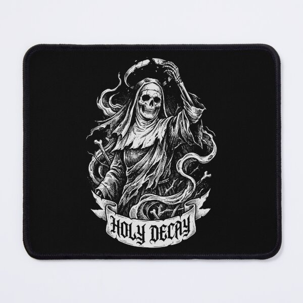 Item preview, Holy Decay - Detailed Gothic Nun Skeleton Illustration designed and sold by LockjowArt.