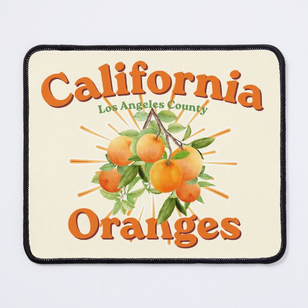 Item preview, California Oranges Los Angeles County Vintage Retro Travel Fruit designed and sold by SilverSeaBKK.