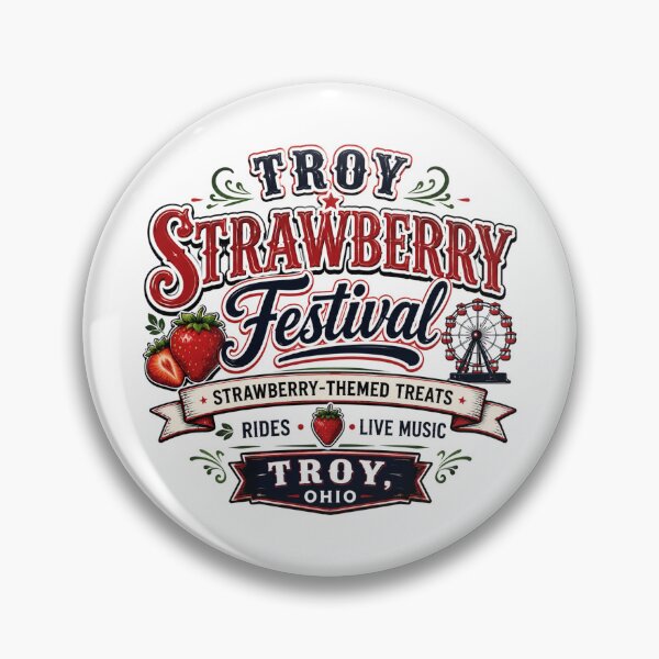Item preview, Festival de la Fresa de Troy – Celebración de Verano en Ohio designed and sold by IRON WINGS /USAF.