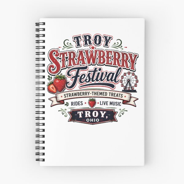 Item preview, Festival de la Fresa de Troy – Celebración de Verano en Ohio designed and sold by Combat Skies.