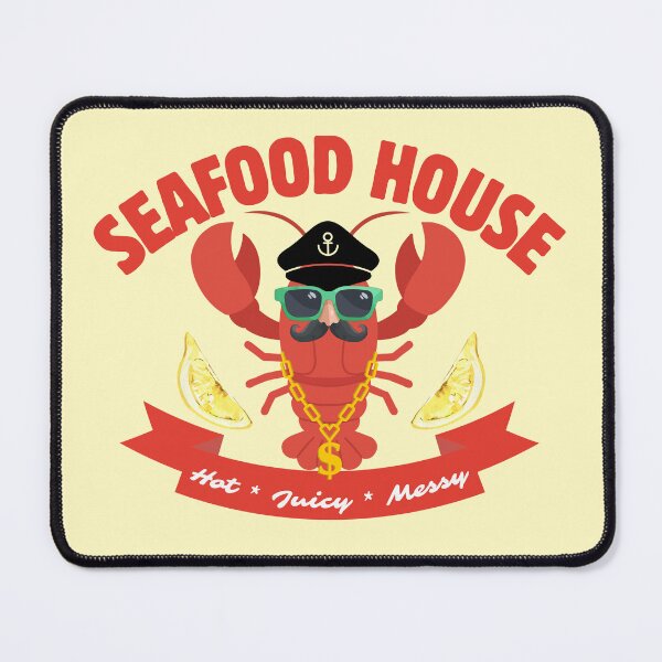 Item preview, Seafood House Funny Lobster Captain Hot Juicy Messy designed and sold by SilverSeaBKK.