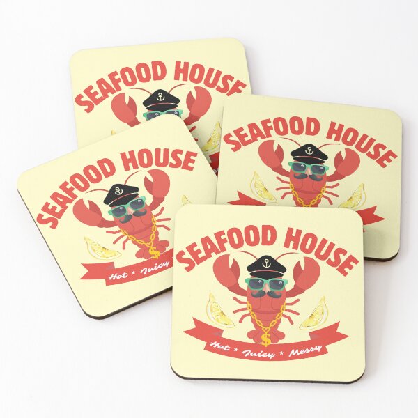 Item preview, Seafood House Funny Lobster Captain Hot Juicy Messy designed and sold by SilverSeaBKK.