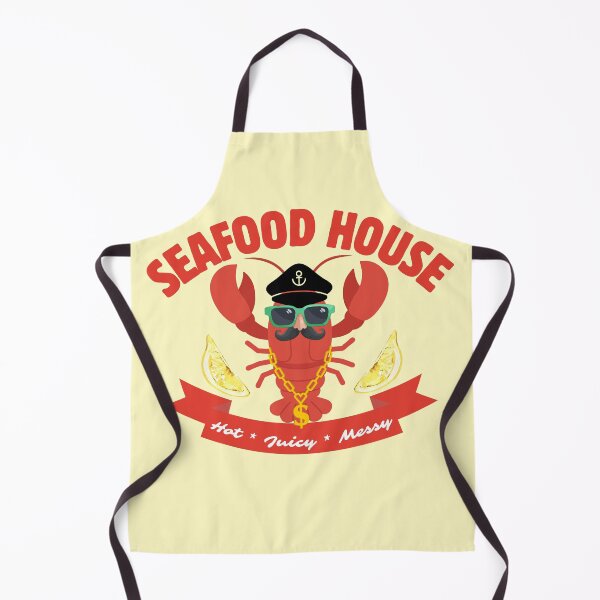 Item preview, Seafood House Funny Lobster Captain Hot Juicy Messy designed and sold by SilverSeaBKK.