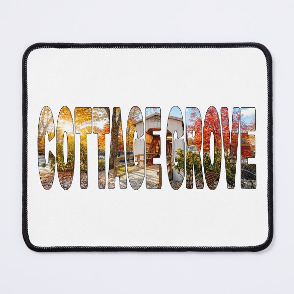 Item preview, COTTAGE GROVE - Lane County Oregon Covered Bridge in Fall Snow designed and sold by Adam Gormley.