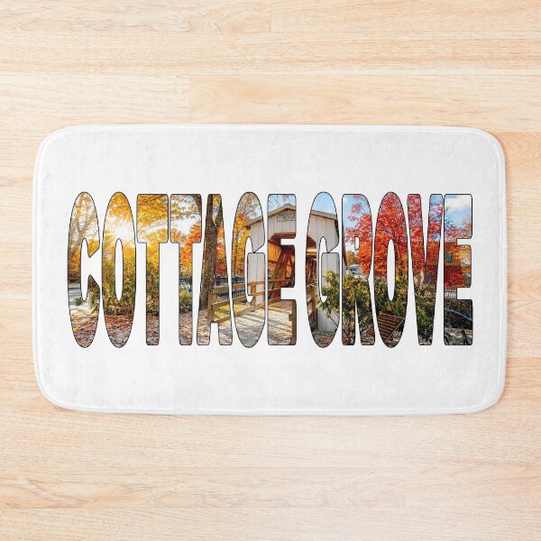 Item preview, COTTAGE GROVE - Lane County Oregon Covered Bridge in Fall Snow designed and sold by Adam Gormley.
