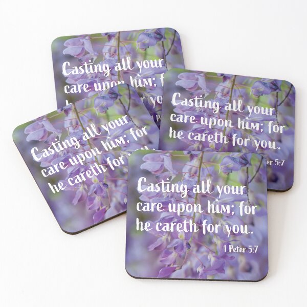 Item preview, 1 Peter 5 7 Cast All Your Care Upon Him designed and sold by InsprtnlArtbyDP.