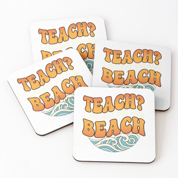 Item preview, Beach Mode Teacher Saying Bright Summer Humor Long Sleeve T-Shirt designed and sold by SubStudio97.