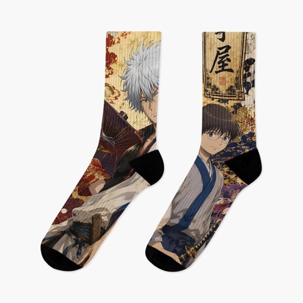 Item preview, Gintoki Kagura & Shinpachi Traditional Japanese Art | Gintama Yorozuya Anime  designed and sold by Dyan4.