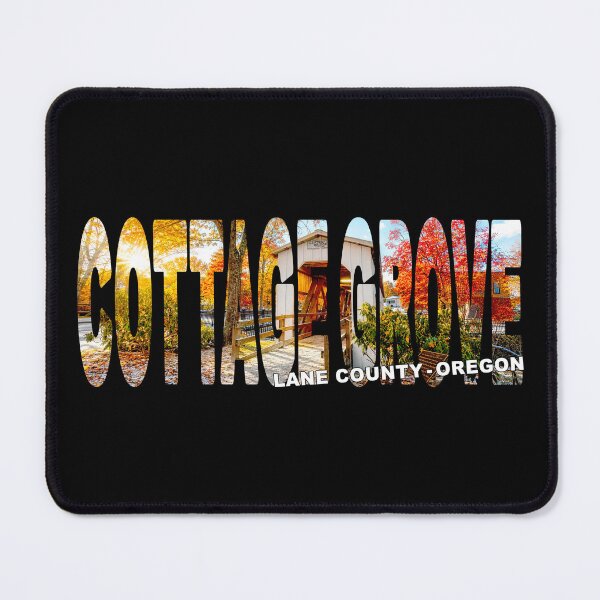 Item preview, COTTAGE GROVE Lane County Oregon - Covered Bridge in Fall Snow designed and sold by Adam Gormley.