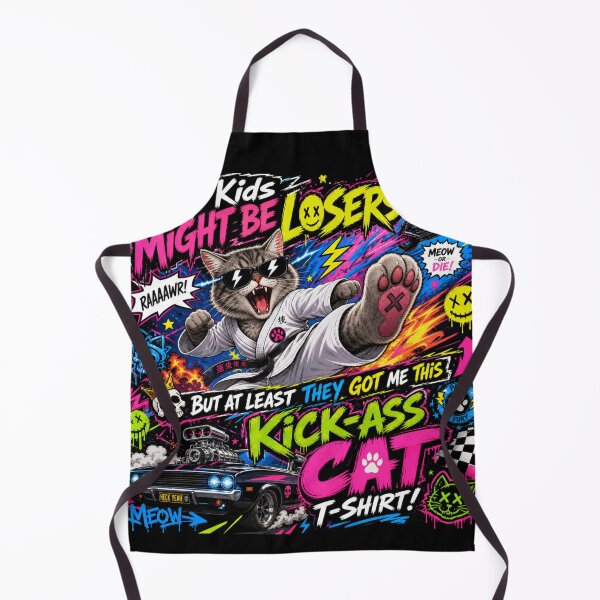 Item preview, My Kids Might Be a Losers But at Least They Got Me This KICK-ASS CAT T-shirt! (V2) designed and sold by Birdie and Flynn.