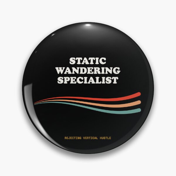 Item preview, Static Wandering Specialist Ironic Minimal Movement Hiker Retro designed and sold by SlothcoreVibes.