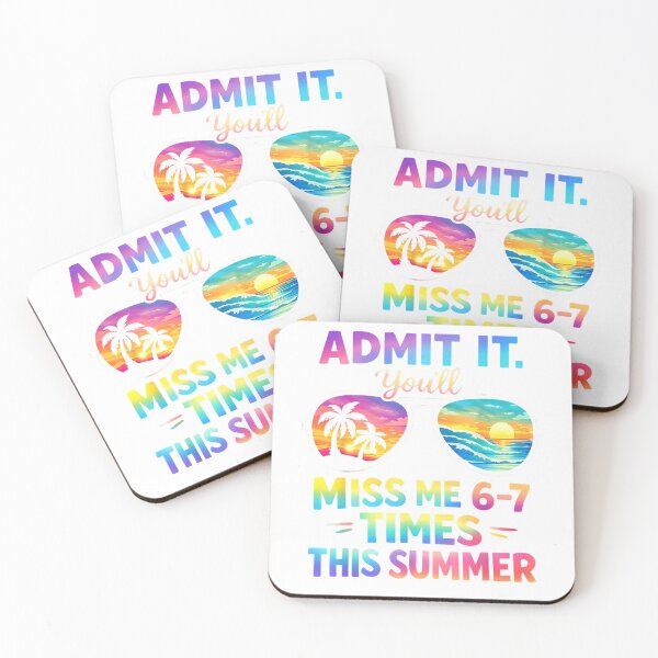 Item preview, Admit It You'll Miss Me 67 Time This Summer Teacher Last Day T-Shirt designed and sold by RKdrawings.