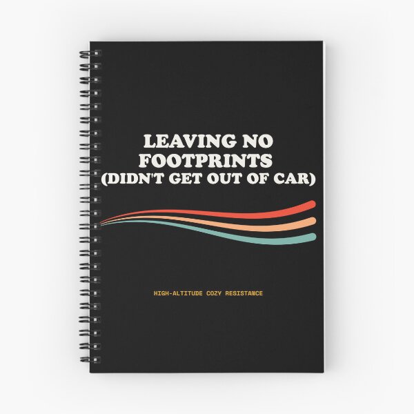 Item preview, Leaving No Footprints (Didn't Get Out Of Car) Funny Lazy Outdoors Retro designed and sold by SlothcoreVibes.