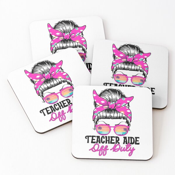 Item preview, Funny School Teacher Aide Off Duty Messy Bun T-Shirt designed and sold by SubStudio97.