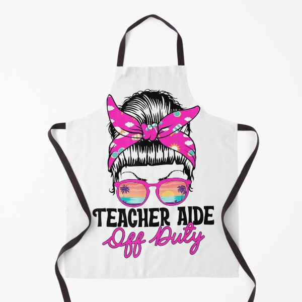 Item preview, Funny School Teacher Aide Off Duty Messy Bun T-Shirt designed and sold by SubStudio97.