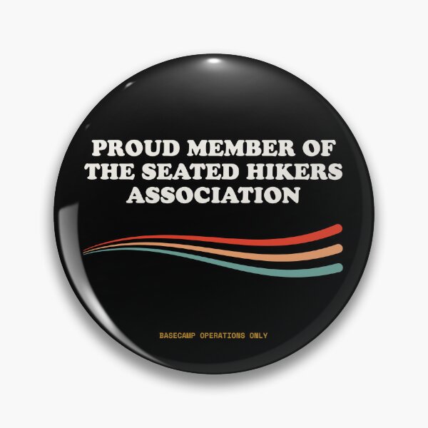 Item preview, Proud Member Of The Seated Hikers Association Funny Sit On A Rock Retro designed and sold by SlothcoreVibes.